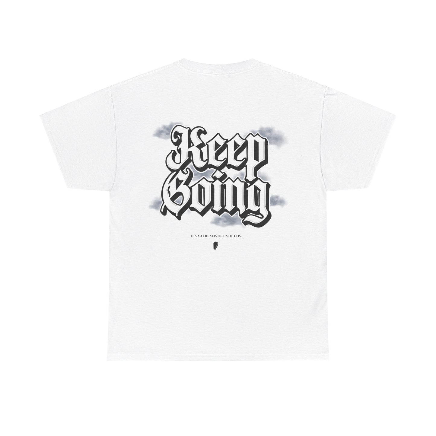 'Keep Going' Old English Tee