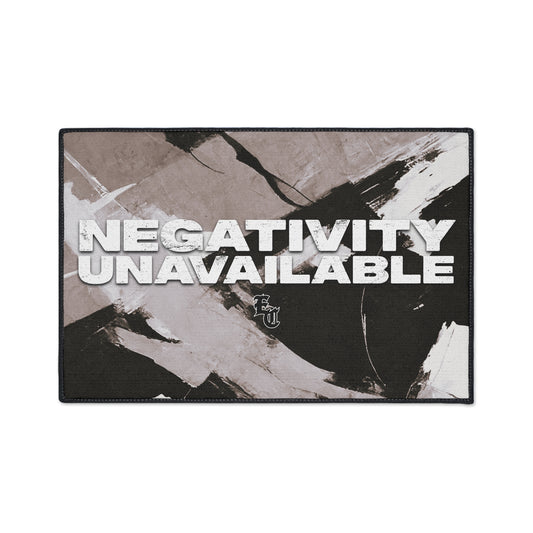 'NEGATIVITY UNAVAILABLE' FLOOR MAT