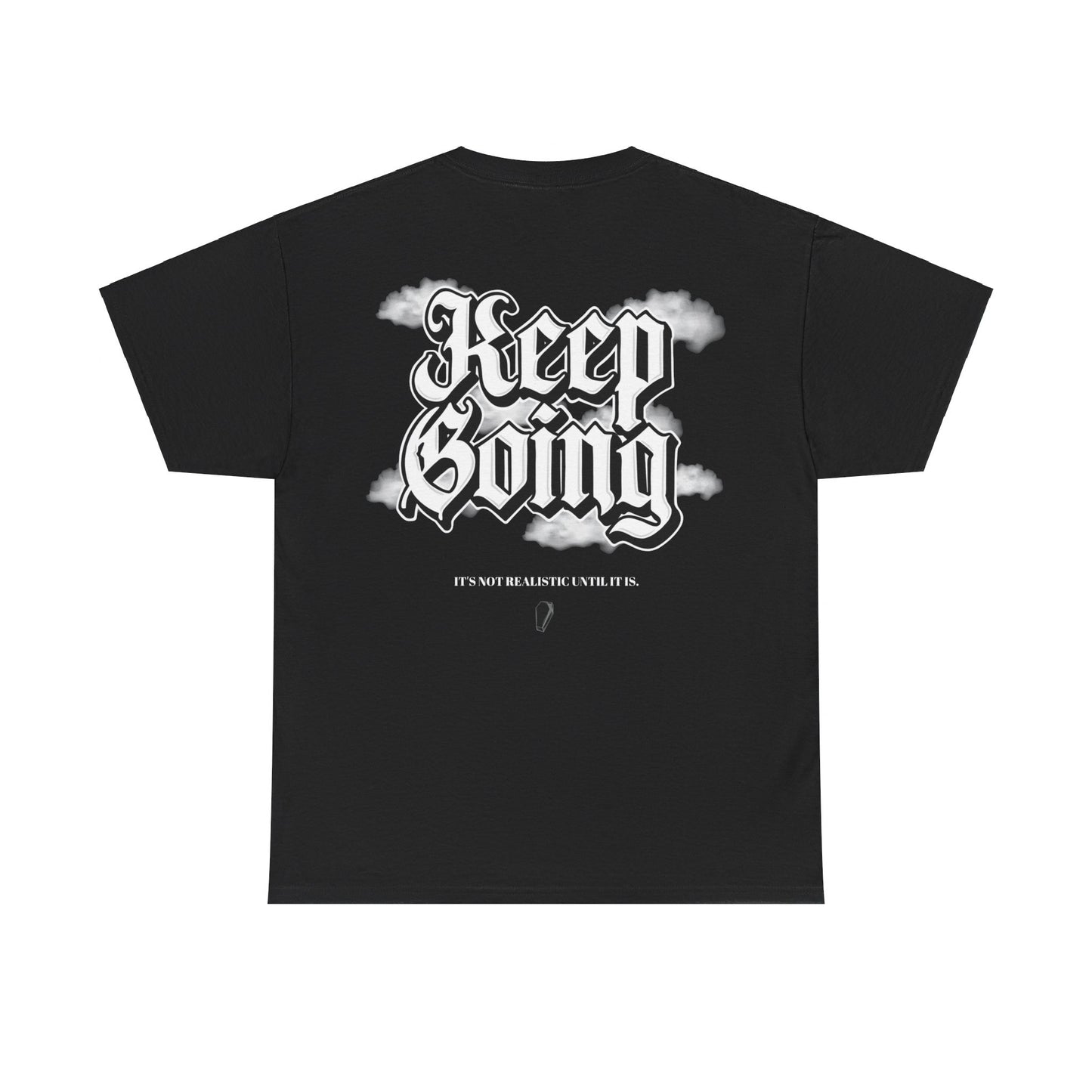 'Keep Going' Old English Tee